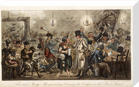 Tom and Jerry 'masquerading it' among the lodgers of the back slums 1821