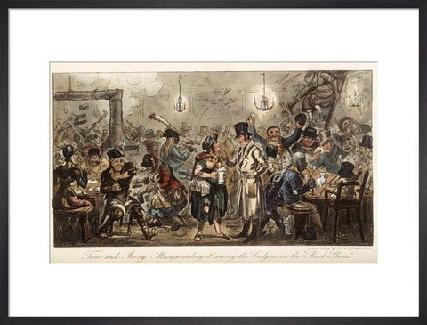 Tom and Jerry 'masquerading it' among the lodgers of the back slums 1821