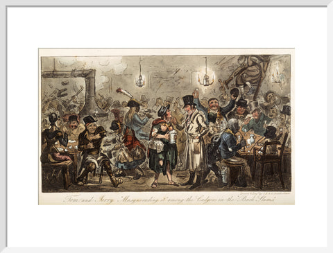 Tom and Jerry 'masquerading it' among the lodgers of the back slums 1821