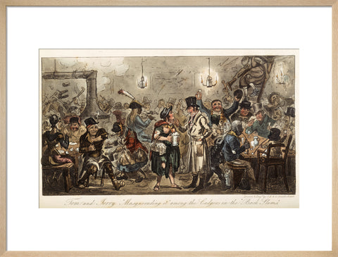 Tom and Jerry 'masquerading it' among the lodgers of the back slums 1821