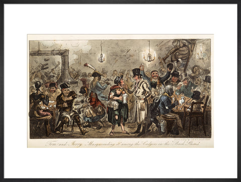 Tom and Jerry 'masquerading it' among the lodgers of the back slums 1821
