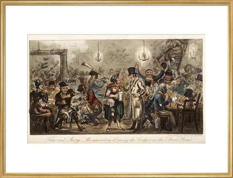 Tom and Jerry 'masquerading it' among the lodgers of the back slums 1821