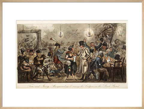 Tom and Jerry 'masquerading it' among the lodgers of the back slums 1821