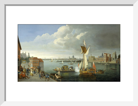 The Thames at Horseferry with Lambeth Palace and a Distant View of the City 18th century