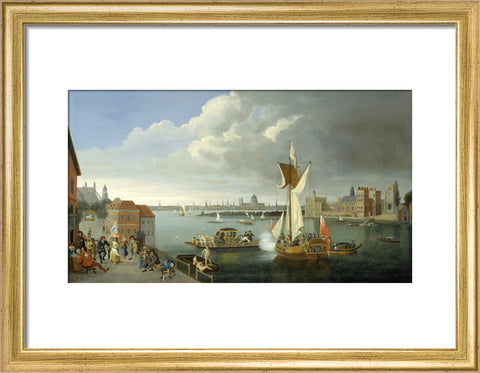 The Thames at Horseferry with Lambeth Palace and a Distant View of the City 18th century