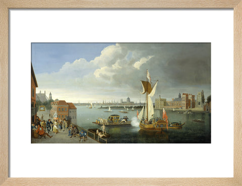 The Thames at Horseferry with Lambeth Palace and a Distant View of the City 18th century