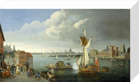 The Thames at Horseferry with Lambeth Palace and a Distant View of the City 18th century
