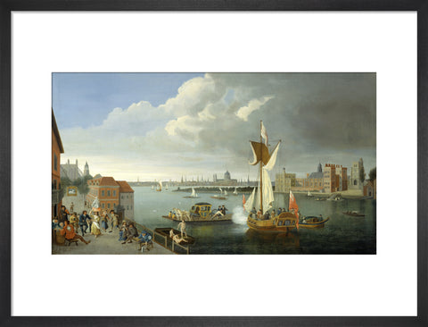 The Thames at Horseferry with Lambeth Palace and a Distant View of the City 18th century