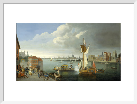 The Thames at Horseferry with Lambeth Palace and a Distant View of the City 18th century