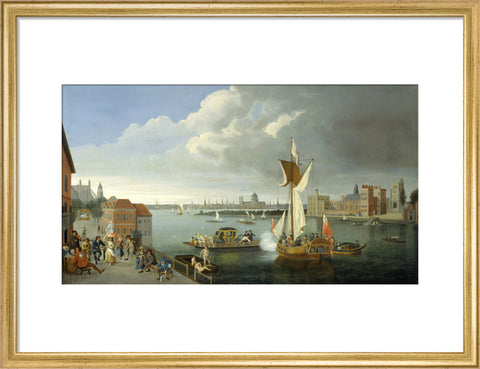 The Thames at Horseferry with Lambeth Palace and a Distant View of the City 18th century