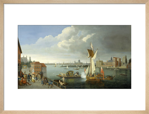 The Thames at Horseferry with Lambeth Palace and a Distant View of the City 18th century
