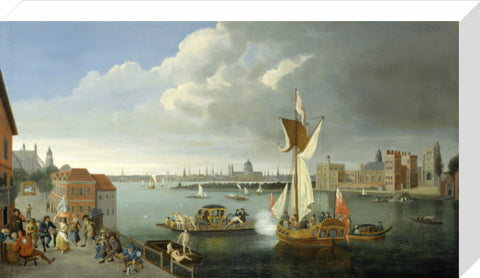 The Thames at Horseferry with Lambeth Palace and a Distant View of the City 18th century