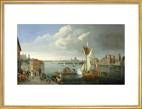 The Thames at Horseferry with Lambeth Palace and a Distant View of the City 18th century