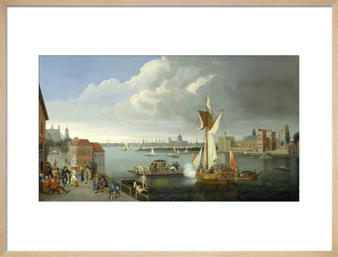 The Thames at Horseferry with Lambeth Palace and a Distant View of the City 18th century