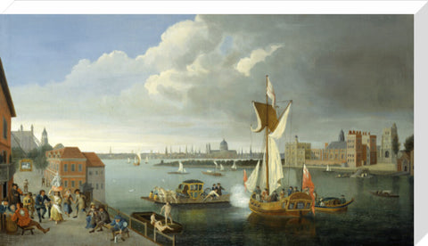 The Thames at Horseferry with Lambeth Palace and a Distant View of the City 18th century