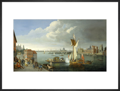The Thames at Horseferry with Lambeth Palace and a Distant View of the City 18th century