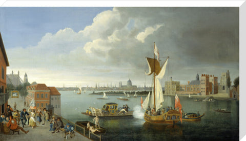 The Thames at Horseferry with Lambeth Palace and a Distant View of the City 18th century