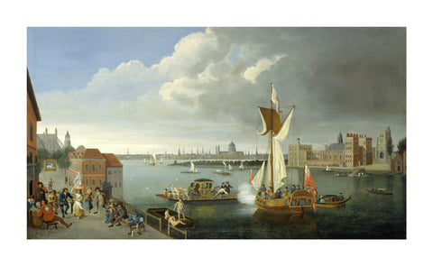 The Thames at Horseferry with Lambeth Palace and a Distant View of the City 18th century