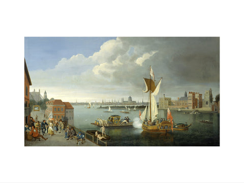 The Thames at Horseferry with Lambeth Palace and a Distant View of the City 18th century