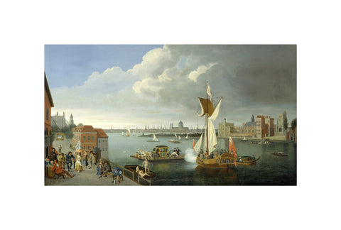 The Thames at Horseferry with Lambeth Palace and a Distant View of the City 18th century