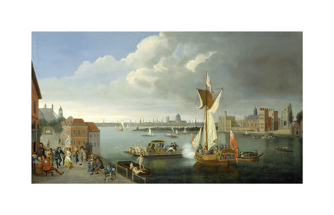 The Thames at Horseferry with Lambeth Palace and a Distant View of the City 18th century