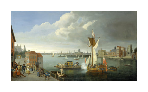 The Thames at Horseferry with Lambeth Palace and a Distant View of the City 18th century