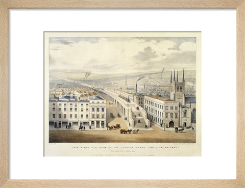 Bird's Eye view of the London Grand Junction Railway 1846