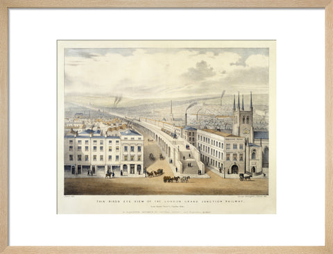 Bird's Eye view of the London Grand Junction Railway 1846