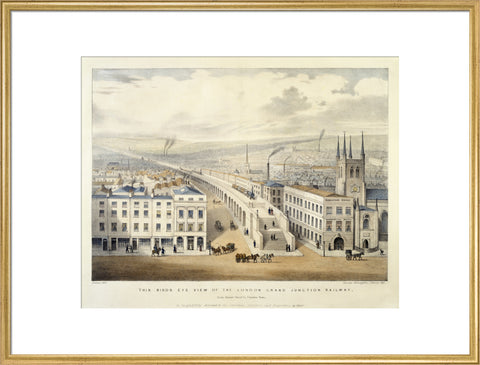 Bird's Eye view of the London Grand Junction Railway 1846