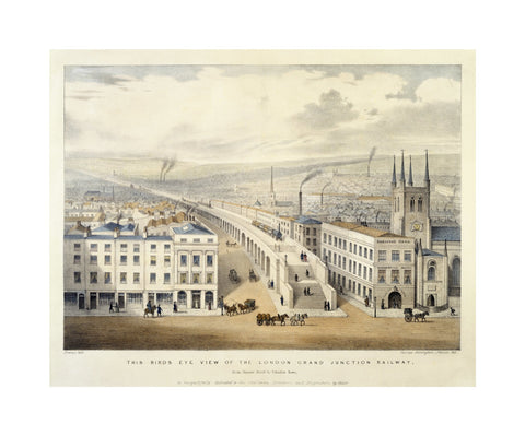 Bird's Eye view of the London Grand Junction Railway 1846