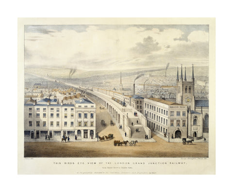 Bird's Eye view of the London Grand Junction Railway 1846