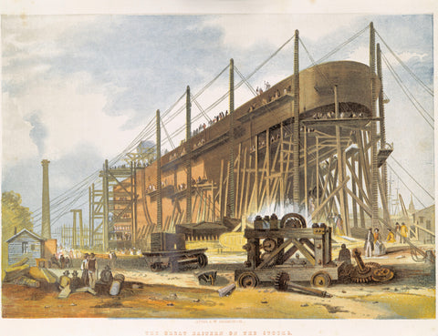 The Great Eastern on Stocks 1857