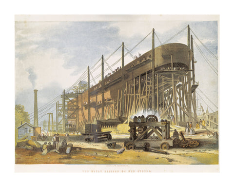 The Great Eastern on Stocks 1857