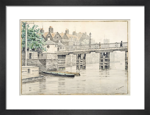 Battersea Bridge (Old Chelsea Bridge) 19th century