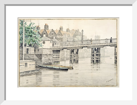 Battersea Bridge (Old Chelsea Bridge) 19th century