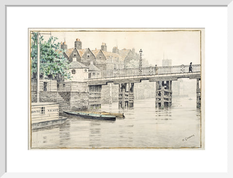 Battersea Bridge (Old Chelsea Bridge) 19th century