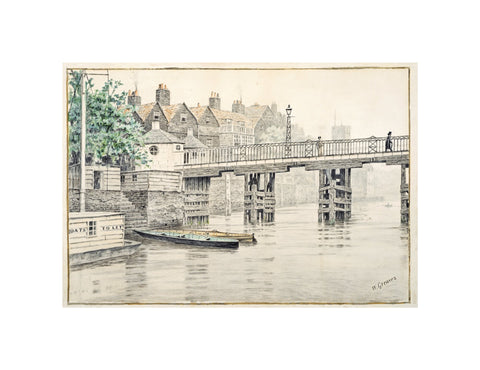 Battersea Bridge (Old Chelsea Bridge) 19th century