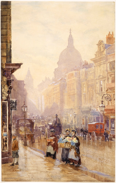 Two Flower Sellers in Cannon Street near Walbrook 1839