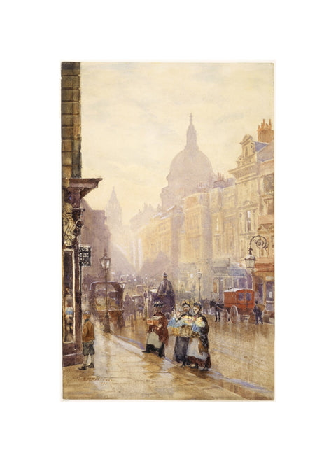 Two Flower Sellers in Cannon Street near Walbrook 1839