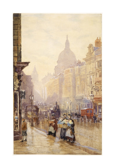 Two Flower Sellers in Cannon Street near Walbrook 1839