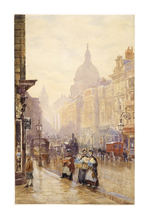 Two Flower Sellers in Cannon Street near Walbrook 1839