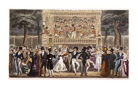 Tom and Jerry and Logic making the most of an Evening at Vauxhall 1821