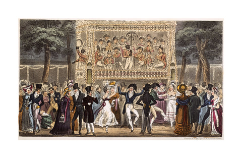 Tom and Jerry and Logic making the most of an Evening at Vauxhall 1821