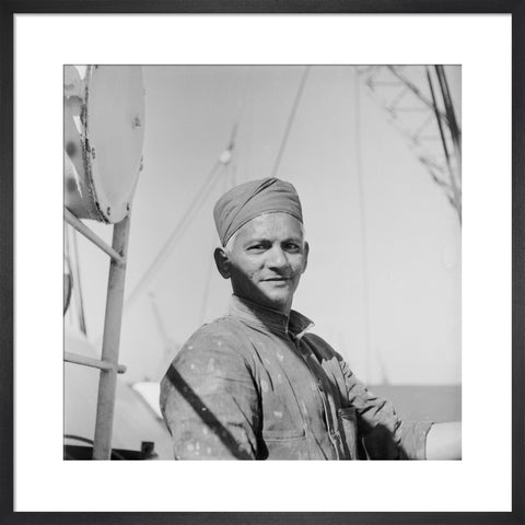 An Indian 'lascar' seaman at King George V Dock 1959