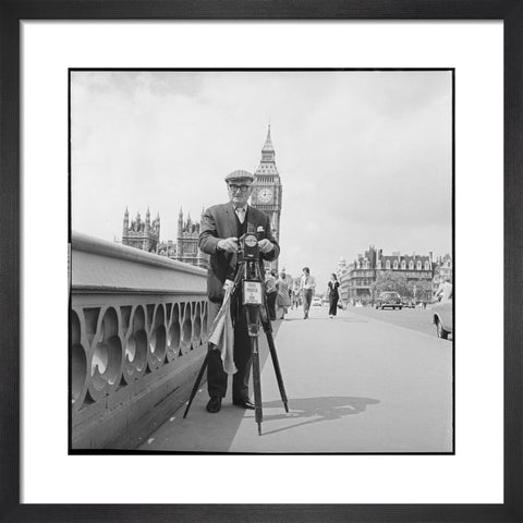 Street photographer Fred Williams on Westminster Bridge 1970