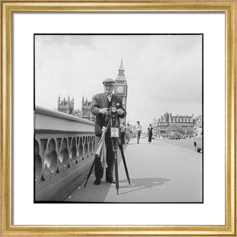 Street photographer Fred Williams on Westminster Bridge 1970