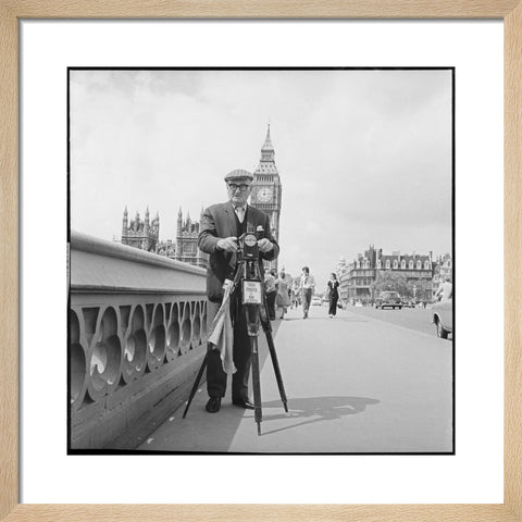 Street photographer Fred Williams on Westminster Bridge 1970