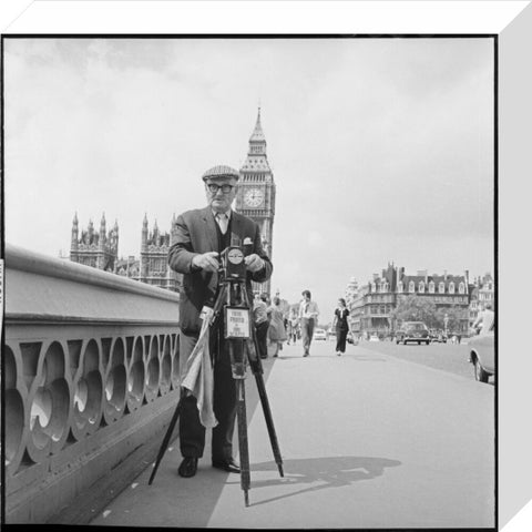 Street photographer Fred Williams on Westminster Bridge 1970