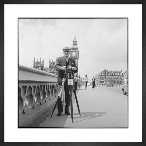 Street photographer Fred Williams on Westminster Bridge 1970
