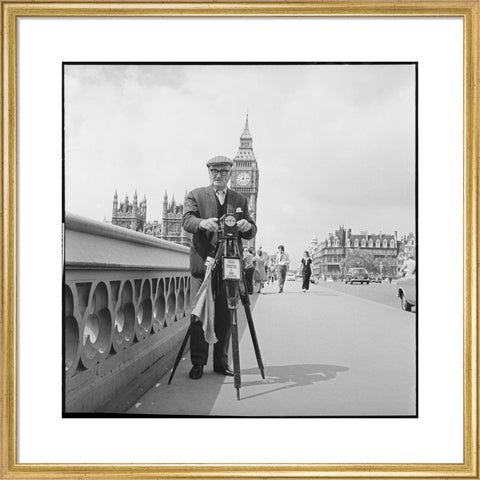 Street photographer Fred Williams on Westminster Bridge 1970